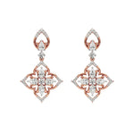 Flora | Pear & Round Lab-Grown Diamond Earrings - Nivara