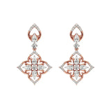 Flora | Pear & Round Lab-Grown Diamond Earrings - Nivara