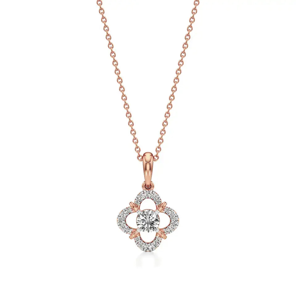 Flora | Elegant Lab Grown Diamond Pendant - Nivara
