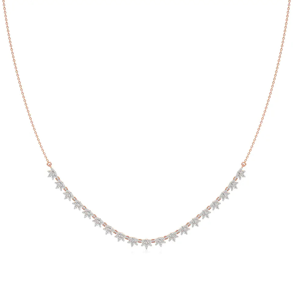 Noor | Round Lab Grown Diamonds Necklace