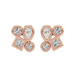 Celestia | Princess, Round and Pear Lab-Grown Diamonds Studs - Nivara