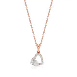 Sneh | Classic Pear & Round Lab Grown Diamonds Pendant - Nivara