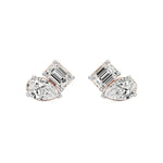 Toi et Moi | Pear & Emerald Lab-Grown Diamond Stud Earrings - Nivara