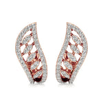 Jess | Round Lab-Grown Diamonds J-Shaped Hoops - Nivara