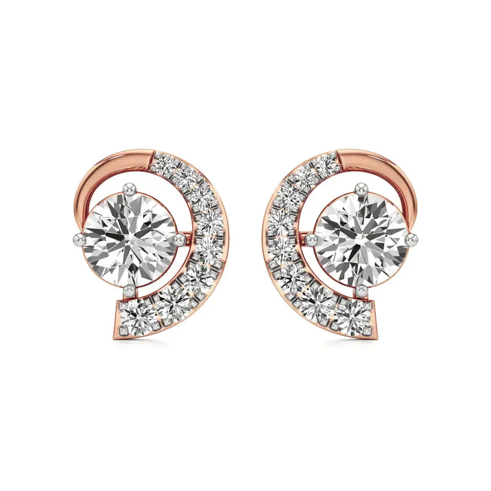 Mode | Pear-Cut Diamond Stud Earrings - Nivara