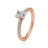 Amara | Round & Emerald Lab-Grown Diamond Ring - Nivara