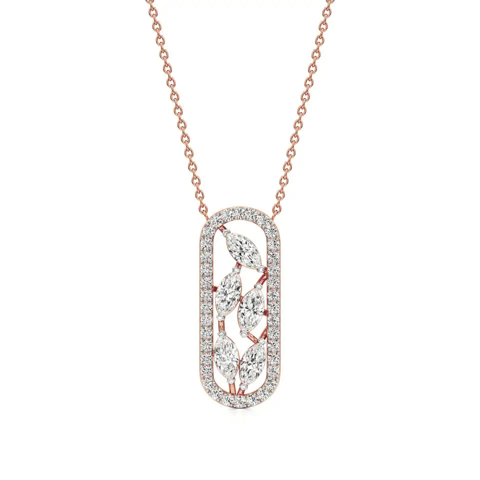 Mode | Marquise & Round Lab Grown Diamonds Pendant - Nivara