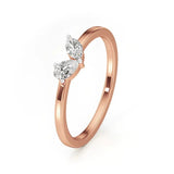 Mode | Marquise & Pear Lab-Grown Diamond Solitaire Ring - Nivara