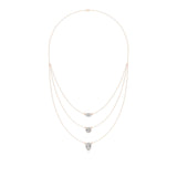 Elara | Pear, Round & Marquise Lab Grown Diamonds Triple Layered Necklace