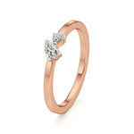 Mode | Round & Pear Lab-Grown Diamond Solitaire Ring - Nivara