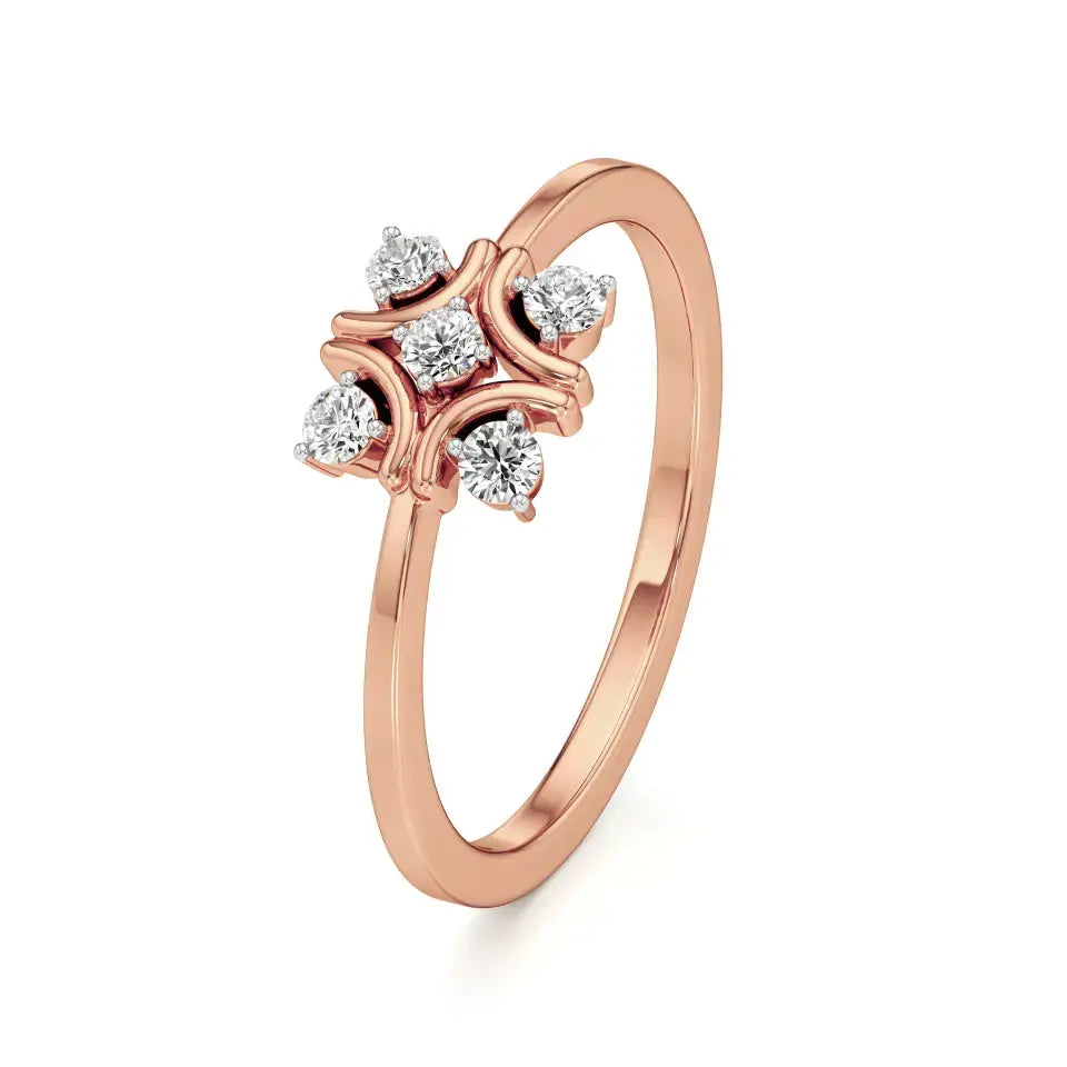Flora | Lab-Grown Diamond 5-Stone Band - Nivara