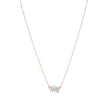 Toi et Moi | Cushion & Pear Lab Grown Diamonds Necklace