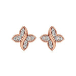 Flora | Round Lab-Grown Diamonds Floral Studs - Nivara