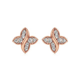 Flora | Round Lab-Grown Diamonds Floral Studs - Nivara