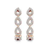 Jess | Round Lab-Grown Diamonds J-Shaped Hoops - Nivara