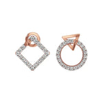 Mode | Round Lab-Grown Diamonds Halo Earrings - Nivara