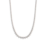 Sutra | Round Lab Grown Diamonds Buttercup Setting Tennis Necklace