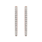 Mode | Round Lab-Grown Diamond Sleek Hoop Earrings - Nivara