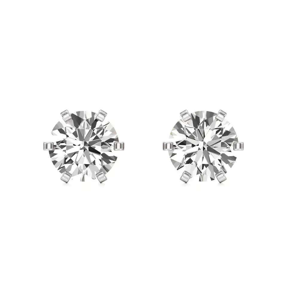 Rayna | 6-Prong Studs with Round Lab-Grown Diamond - Nivara