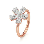 Flora | Pear Diamonds in Flora Design - Nivara