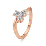 Flora | Lab-Grown Diamond Three-Stone Ring - Nivara