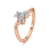 Flora | Lab-Grown Diamond Three-Stone Ring - Nivara