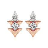 Mode | Round and Pear Duo Lab-Grown Diamond Studs - Nivara