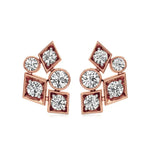 Celestia | Round Lab-Grown Diamonds Clustered Studs - Nivara