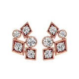 Celestia | Round Lab-Grown Diamonds Clustered Studs - Nivara