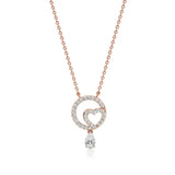 Sneh | Pear & Round Lab Grown Diamonds Pendant - Nivara