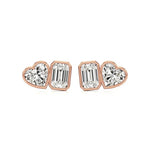 Mode | Hear & Emerald Duo Lab-Grown Diamond Studs - Nivara
