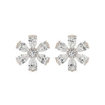 Flora | Pear & Round Lab-Grown Diamond Floral Studs - Nivara