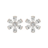 Flora | Pear & Round Lab-Grown Diamond Floral Studs - Nivara
