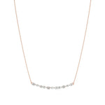 Anek | Multi-Shape Lab Grown Diamonds Bar Necklace - Nivara
