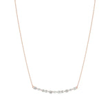 Anek | Multi-Shape Lab Grown Diamonds Bar Necklace - Nivara