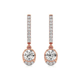 Amaya | Round Lab-Grown Diamond Dangle Earrings