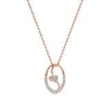 Sneh | Round Lab Grown Diamonds Heart Motif Pendant - Nivara
