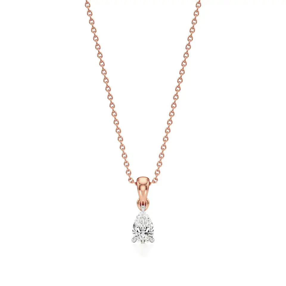 Thea | Pear-Cut Solitaire Lab Grown Diamond Pendant - Nivara