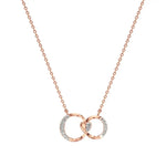 Sneh | Round Lab Grown Diamonds Loop Heart Pendant - Nivara