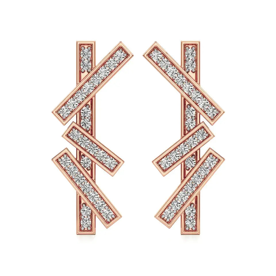 Mode | Round Lab-Grown Diamonds Clustered Studs - Nivara