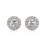 Mira | Round Lab-Grown Diamonds with Halo Studs - Nivara