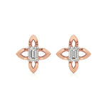 Nora | Emerald Solitaire Lab-Grown Diamond Studs - Nivara