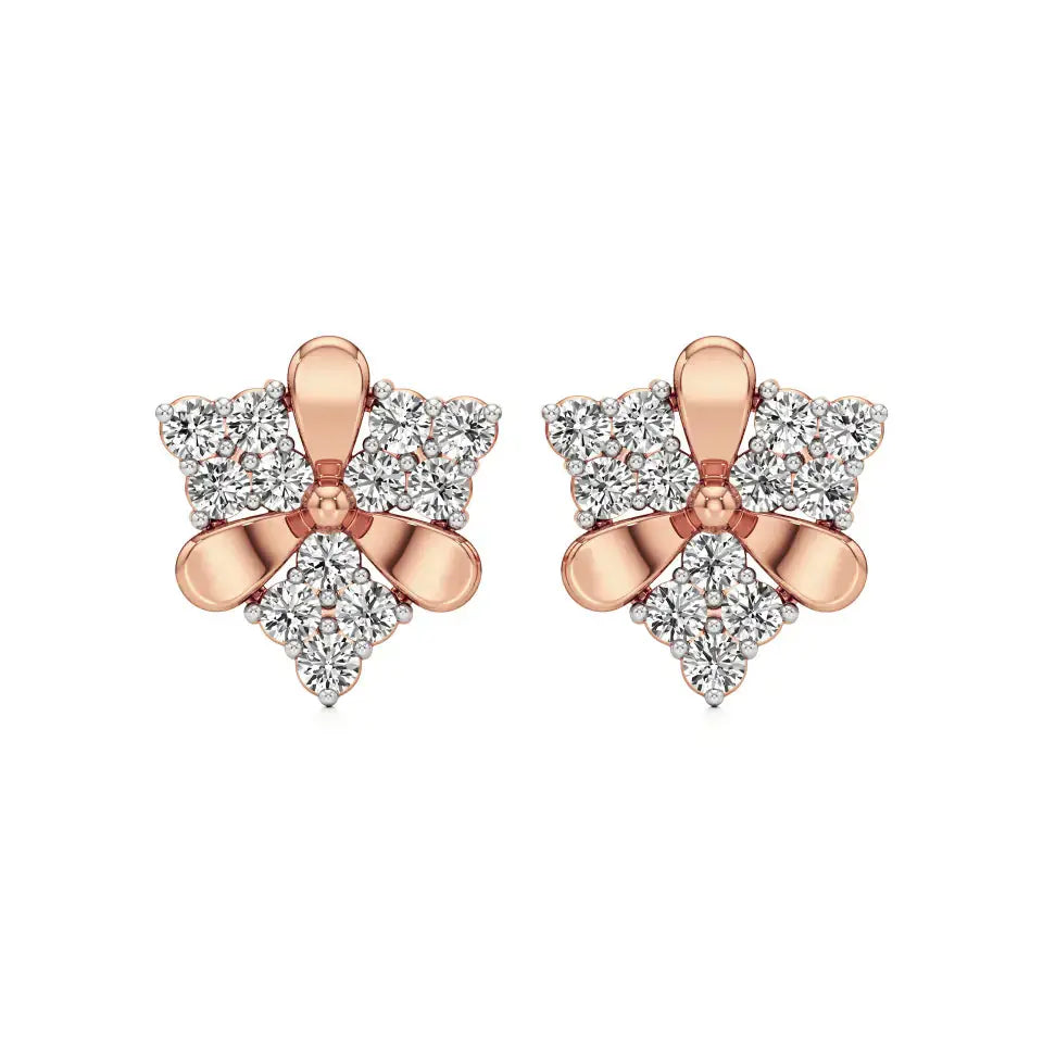 Flora | Round Lab-Grown Diamonds Clustered Studs - Nivara
