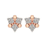 Flora | Round Lab-Grown Diamonds Clustered Studs - Nivara