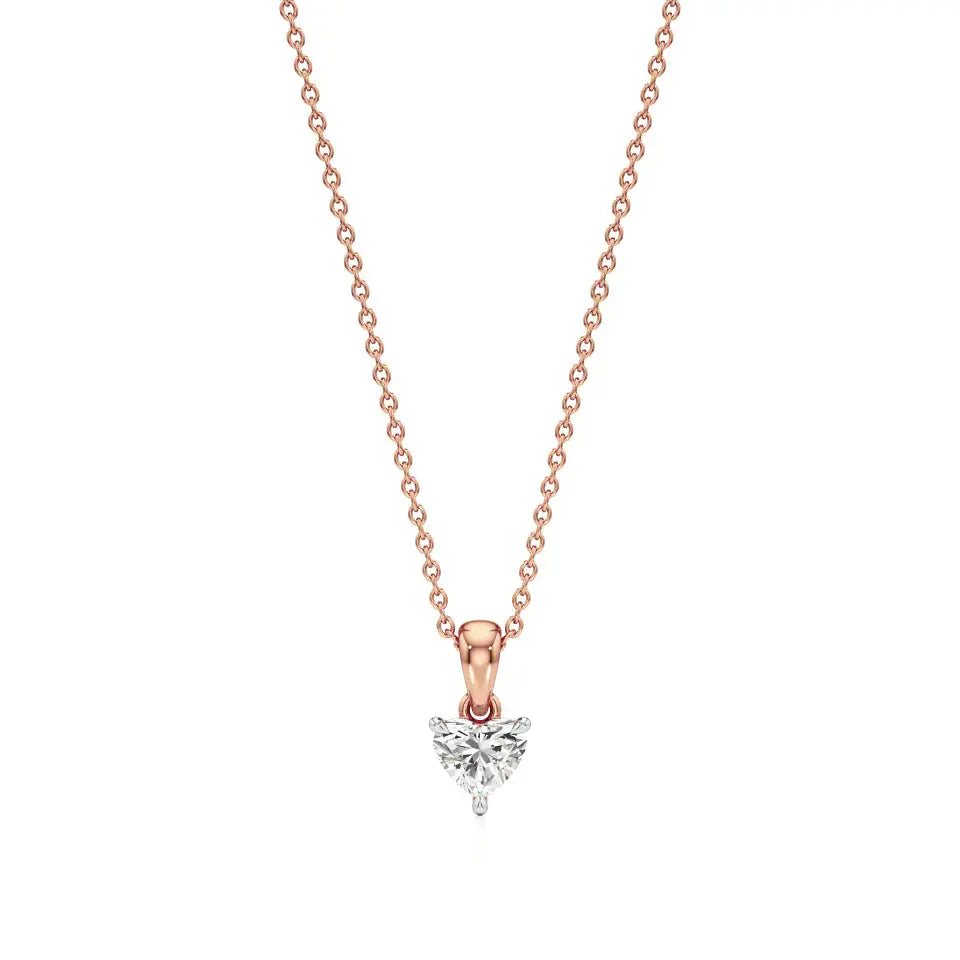 Sneh | Heart-Cut Solitaire Lab Grown Diamond Pendant - Nivara