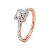 Mira | Round & Princess Lab-Grown Diamond Halo Ring - Nivara