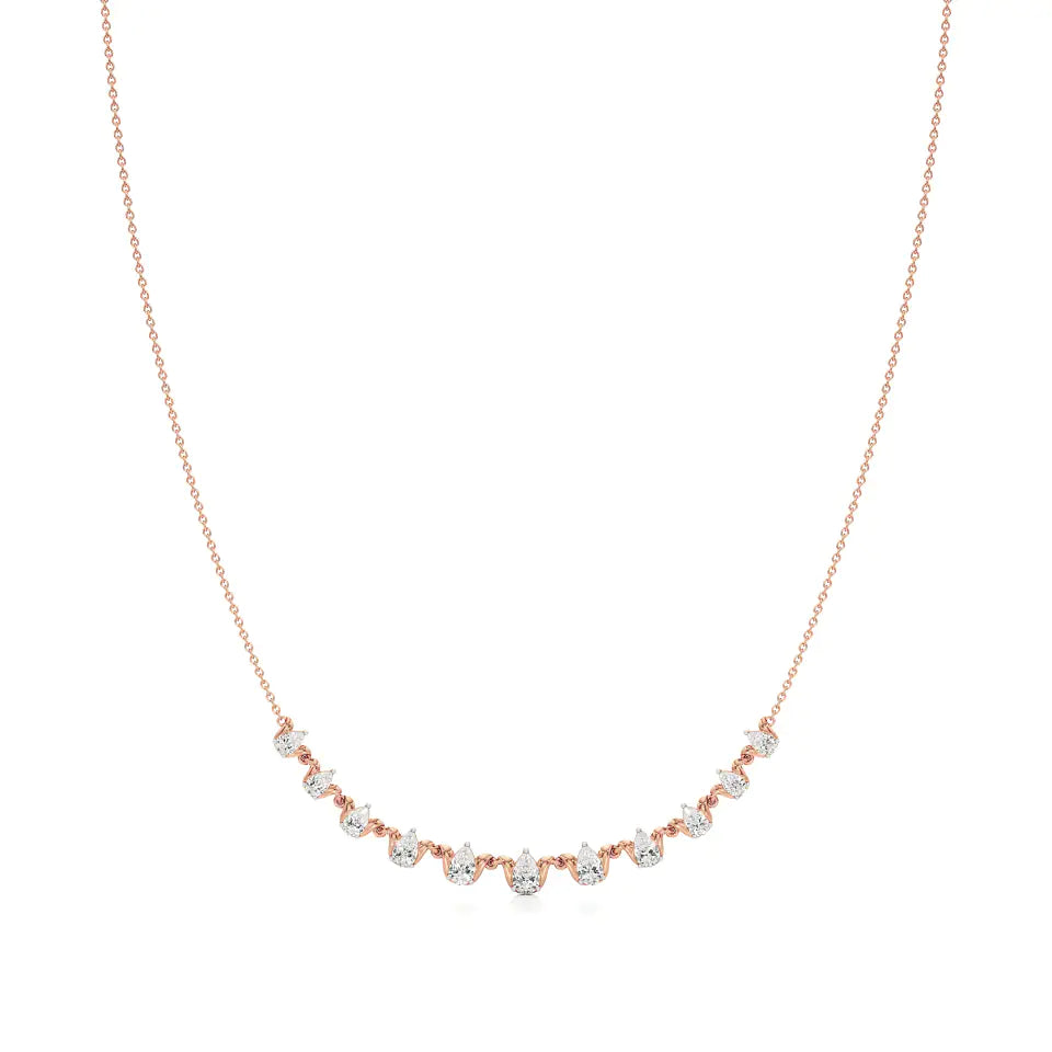 Nora | Pear Lab Grown Diamonds Necklace