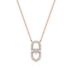 Sneh | Heart & Round Lab Grown Diamonds Pendant - Nivara