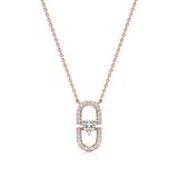 Sneh | Heart & Round Lab Grown Diamonds Pendant - Nivara