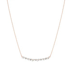 Anek | Multi-Shape Lab Grown Diamonds Bar Necklace - Nivara